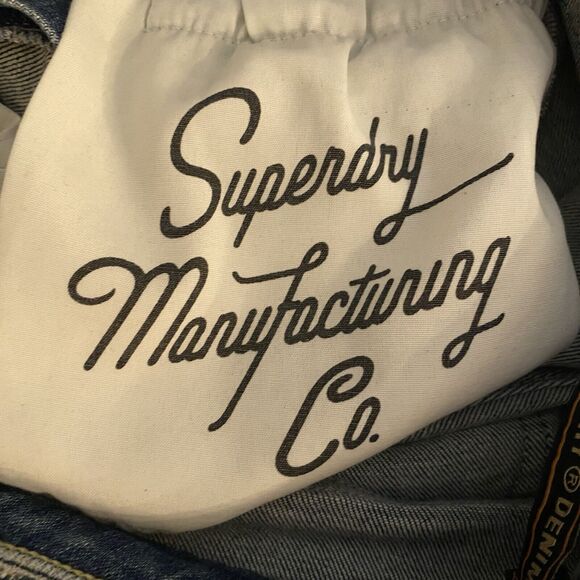 Superdry Mens Jeans 30x32 (fit31)Blue Skinny Denim Medium Wash Thrashed - Picture 11 of 16